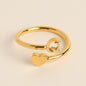 Letter 26 Letter Three - dimensional Love Tail Ring - merch gone viral.
