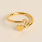 Letter 26 Letter Three - dimensional Love Tail Ring - merch gone viral.