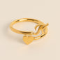 Letter 26 Letter Three - dimensional Love Tail Ring - merch gone viral.