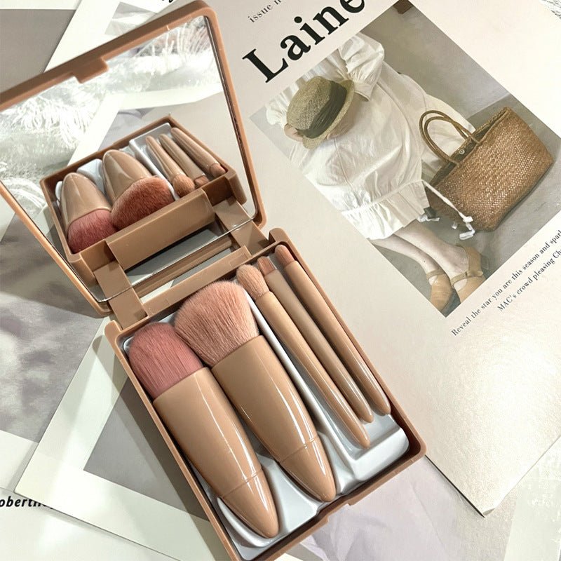 Makeup Brush Set with Soft Rayon Bristles for Precise Application Travel Ready Makeup Brush Set - Merch Gone Viral