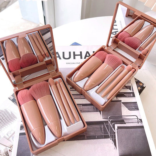 Makeup Brush Set with Soft Rayon Bristles for Precise Application Travel Ready Makeup Brush Set - Merch Gone Viral
