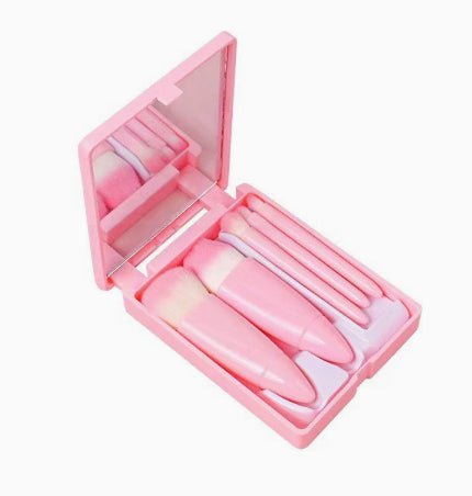 Makeup Brush Set with Soft Rayon Bristles for Precise Application Travel Ready Makeup Brush Set - Merch Gone Viral