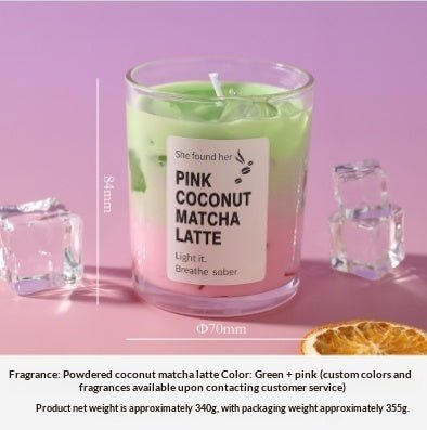 Matcha Jelly Wax Soy Hand Poured Long Lasting Candle - Merch Gone Viral
