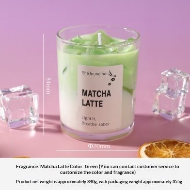 Matcha Jelly Wax Soy Hand Poured Long Lasting Candle - Merch Gone Viral