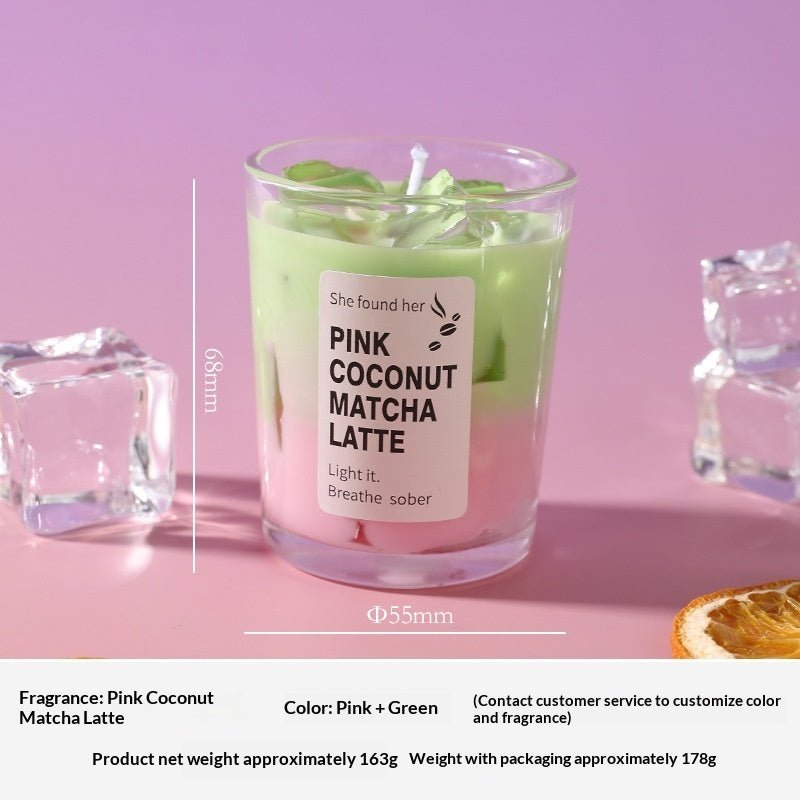 Matcha Jelly Wax Soy Hand Poured Long Lasting Candle - Merch Gone Viral