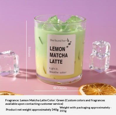 Matcha Jelly Wax Soy Hand Poured Long Lasting Candle - Merch Gone Viral