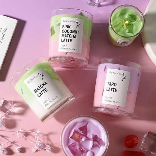 Matcha Jelly Wax Soy Hand Poured Long Lasting Candle - Merch Gone Viral