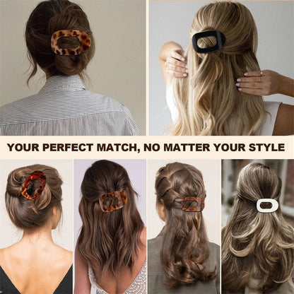 Matte Acrylic Hair Clips Premium Collection With Strong Grip And Flexible Teeth Limited Edition - merch gone viral.