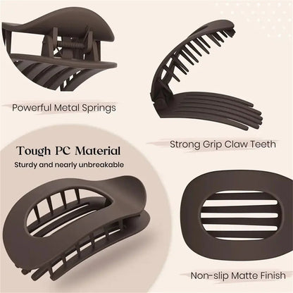 Matte Acrylic Hair Clips Premium Collection With Strong Grip And Flexible Teeth Limited Edition - merch gone viral.