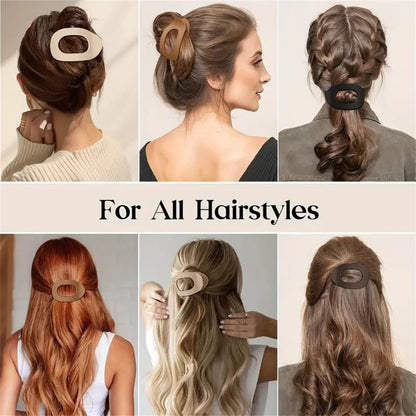Matte Acrylic Hair Clips Premium Collection With Strong Grip And Flexible Teeth Limited Edition - merch gone viral.