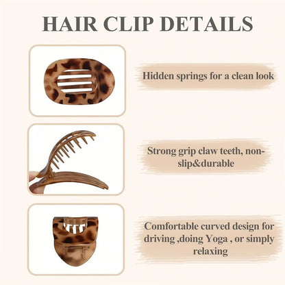 Matte Acrylic Hair Clips Premium Collection With Strong Grip And Flexible Teeth Limited Edition - merch gone viral.