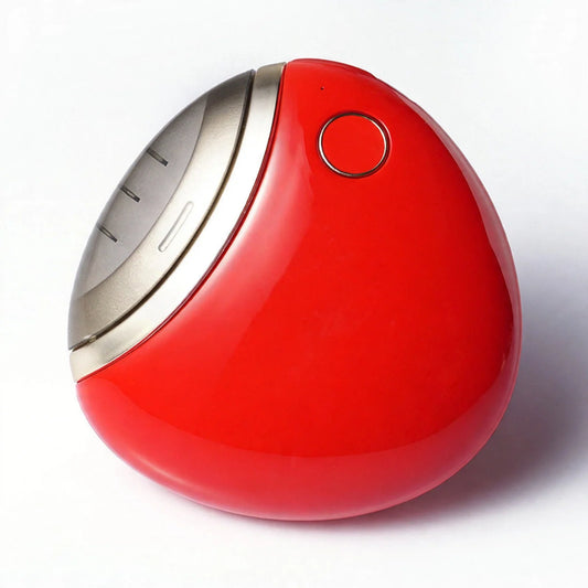 Electric nail clipper featuring a quiet motor and round ergonomic body for precise grooming