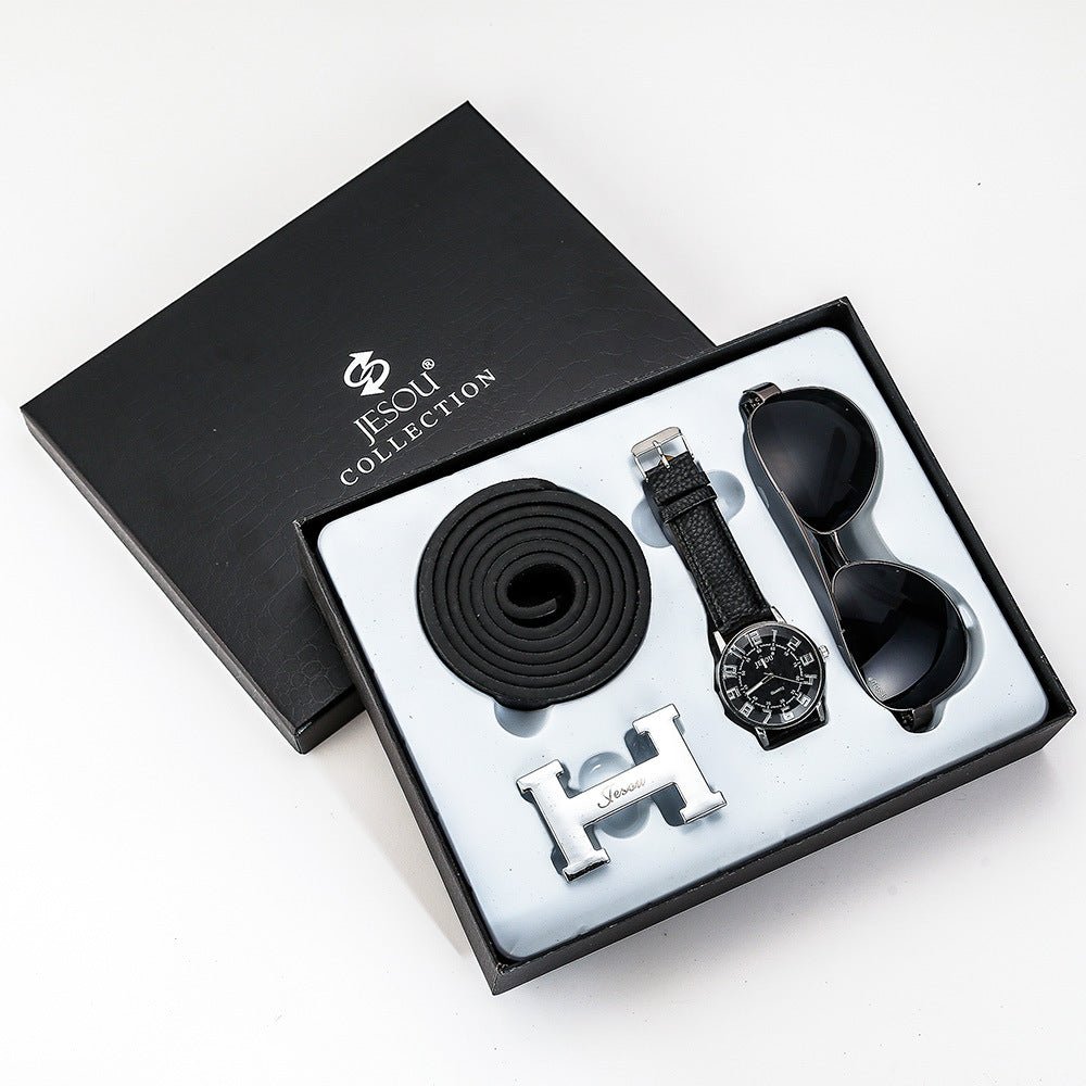 Men's Chronograph Quartz Watch Premium Gift Set 42mm Dial - Merch Gone Viral