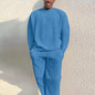 Mens Loose Two Piece Suit For Everyday Wear With Wrinkle Resistant Polyester Comfort And Roomy Silhouette - merch gone viral.