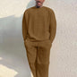 Mens Loose Two Piece Suit For Everyday Wear With Wrinkle Resistant Polyester Comfort And Roomy Silhouette - merch gone viral.