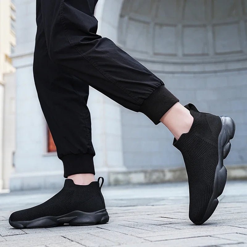 Men's Wide Fit Moccasin Sneaker Breathable Cotton Lining Casual - Merch Gone Viral
