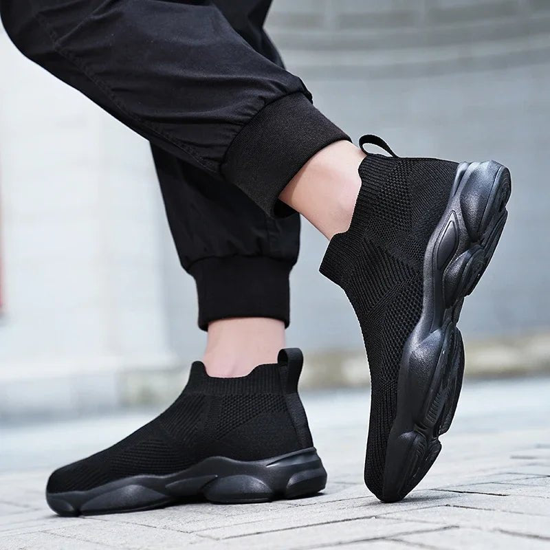 Men's Wide Fit Moccasin Sneaker Breathable Cotton Lining Casual - Merch Gone Viral