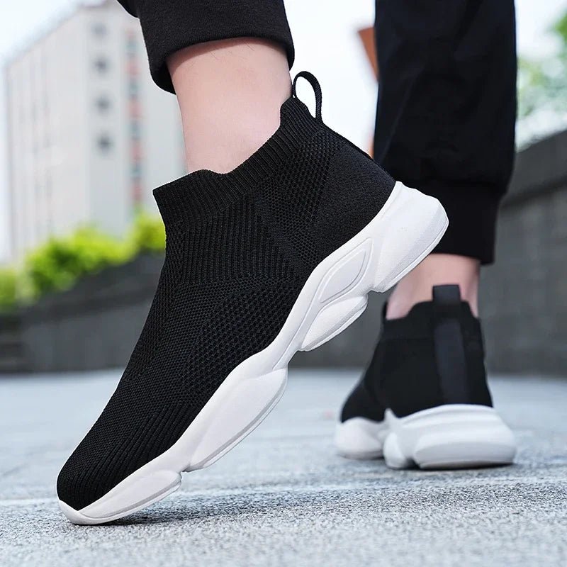 Men's Wide Fit Moccasin Sneaker Breathable Cotton Lining Casual - Merch Gone Viral
