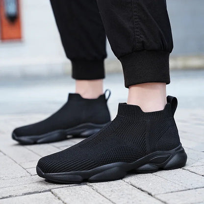 Men's Wide Fit Moccasin Sneaker Breathable Cotton Lining Casual - Merch Gone Viral