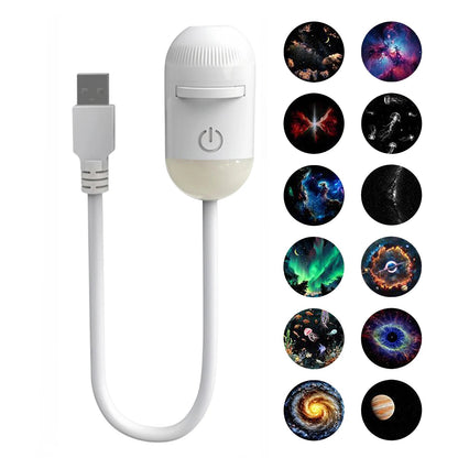 Mini Galaxy Star Projector Night Light with Nebula Ceiling Projection - Merch Gone Viral