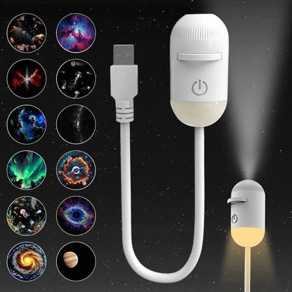Mini Galaxy Star Projector Night Light with Nebula Ceiling Projection - Merch Gone Viral
