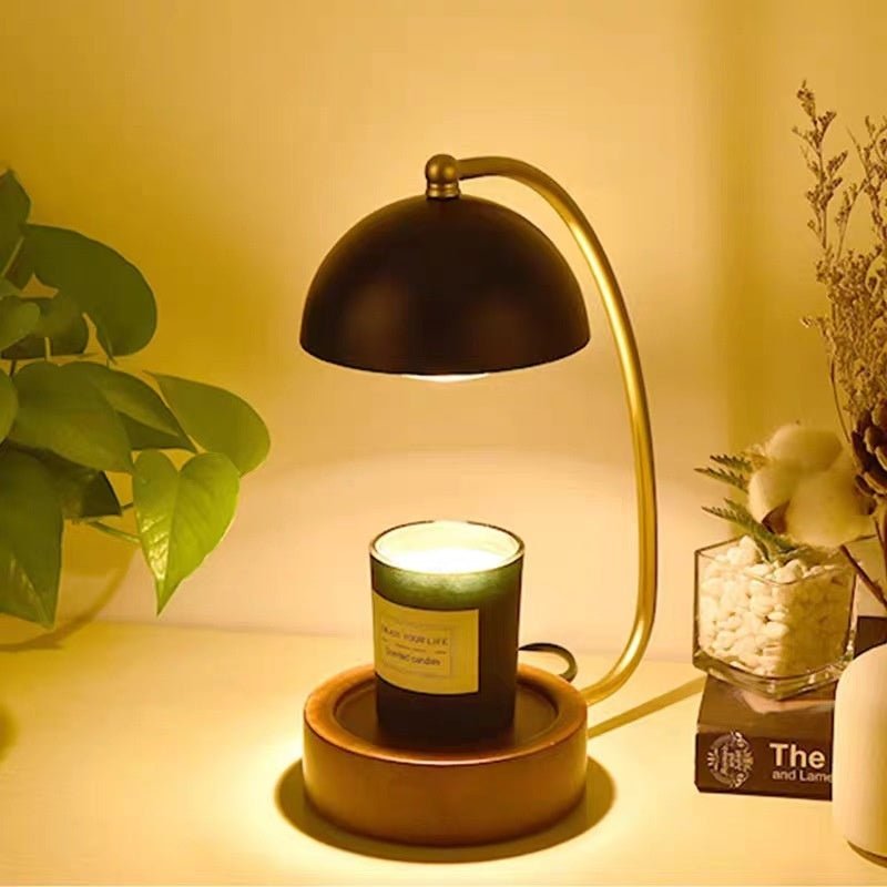 Minimalist Bedside Wooden Fused Candle Lamp - merch gone viral.