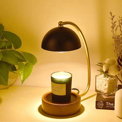 Minimalist Bedside Wooden Fused Candle Lamp - merch gone viral.