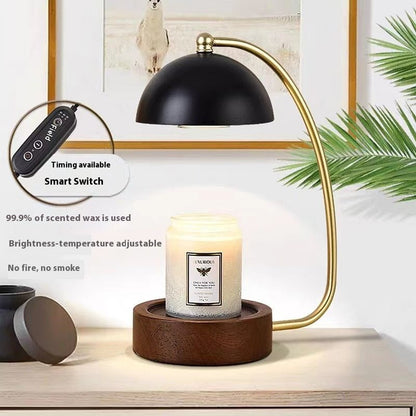 Minimalist Bedside Wooden Fused Candle Lamp - merch gone viral.