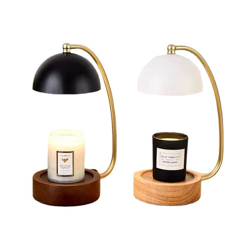Minimalist Bedside Wooden Fused Candle Lamp - merch gone viral.