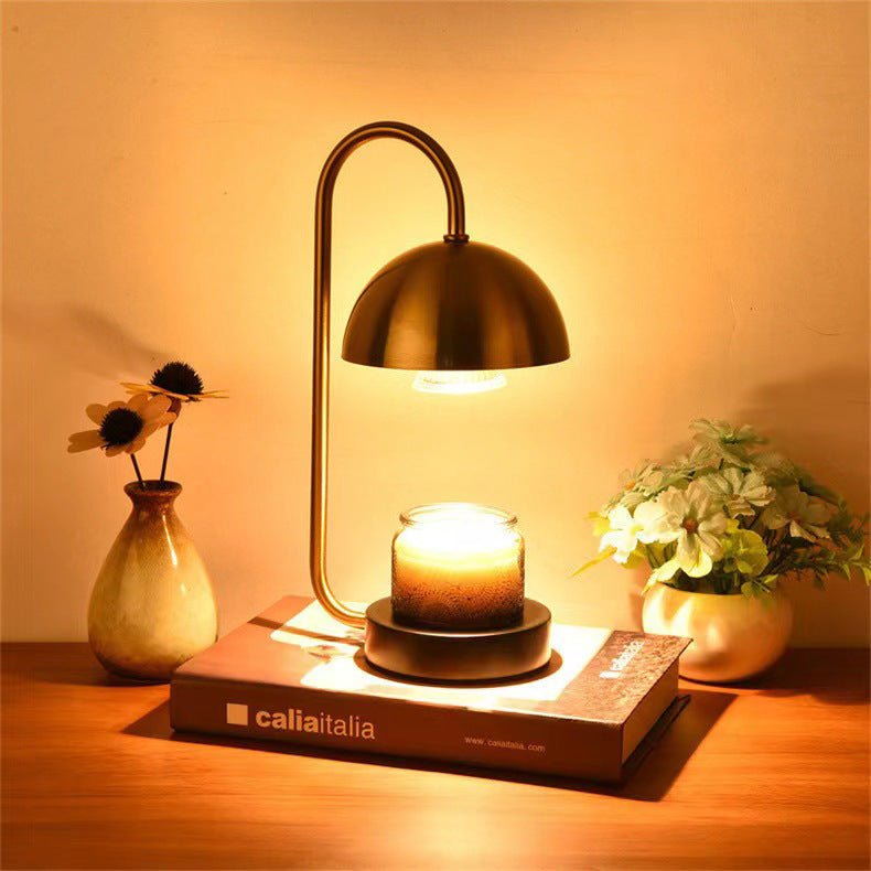 Minimalist Bedside Wooden Fused Candle Lamp - merch gone viral.