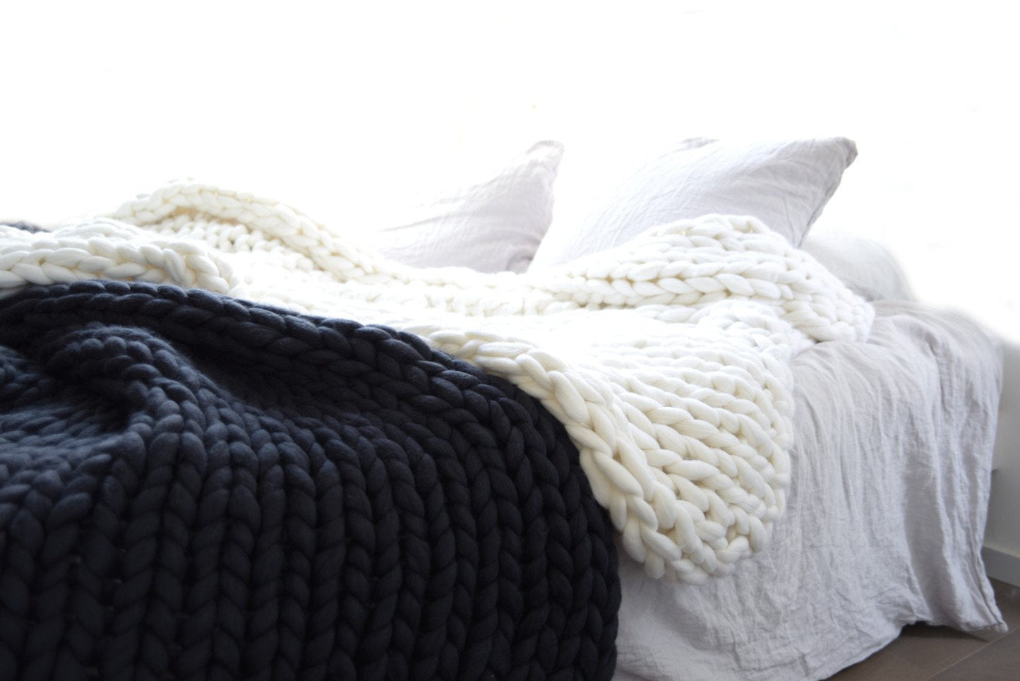 Nordic Thick Wool Hand - woven Blanket - merch gone viral.