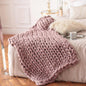 Nordic Thick Wool Hand - woven Blanket - merch gone viral.