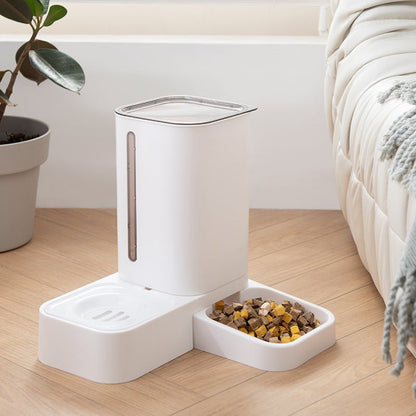 Pet Automatic Water Storage Double Plastic Pet Bowl - merch gone viral.
