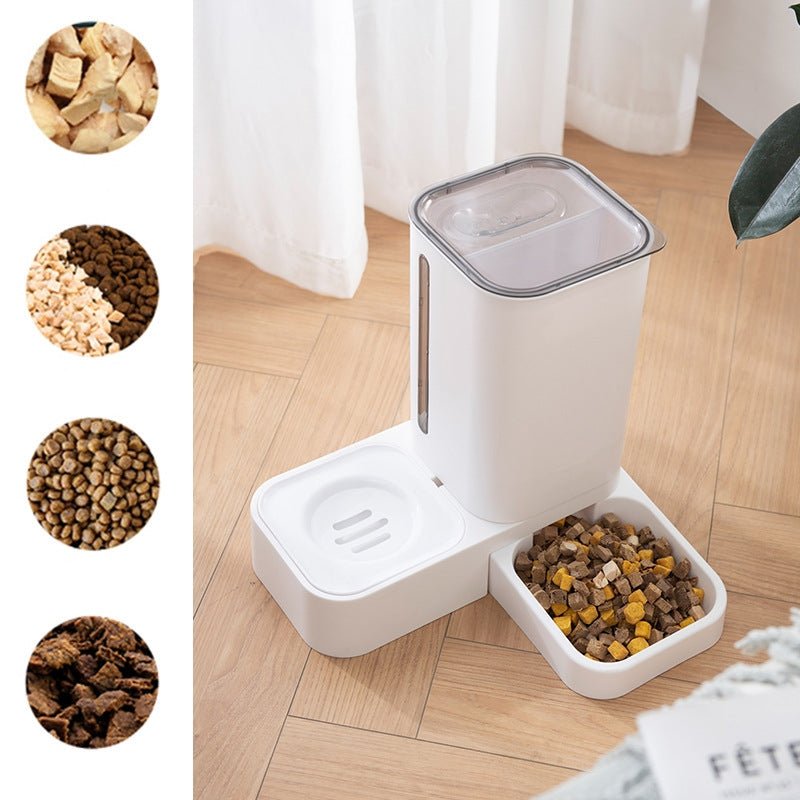 Pet Automatic Water Storage Double Plastic Pet Bowl - merch gone viral.