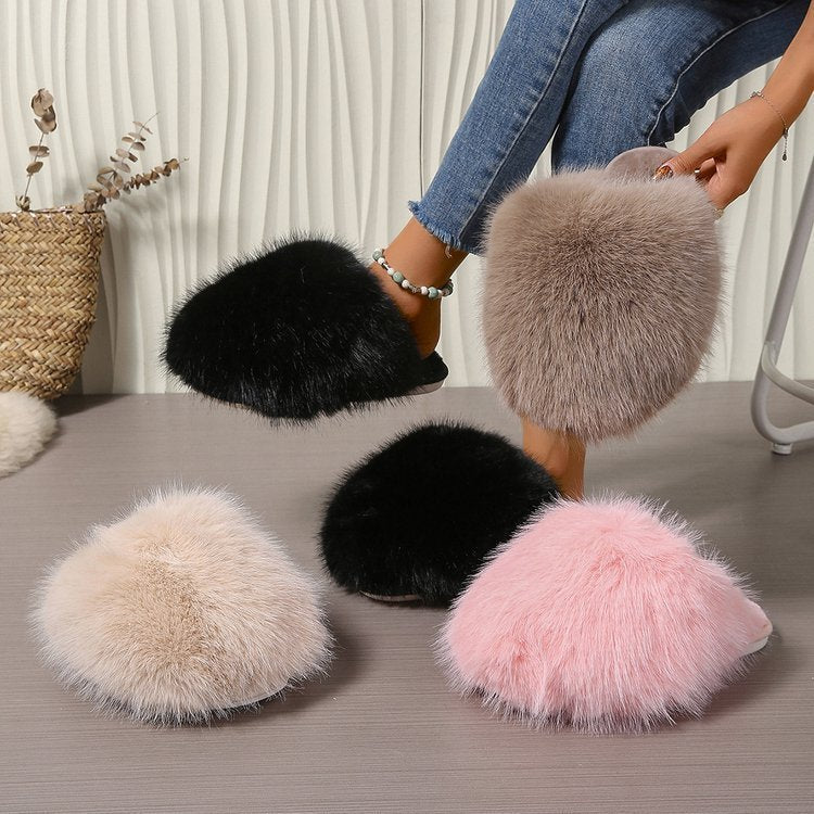 Plush Cloud Comfort Fluffy Slippers - Luxuriously Soft Closed - Toe House Shoes - merch gone viral.