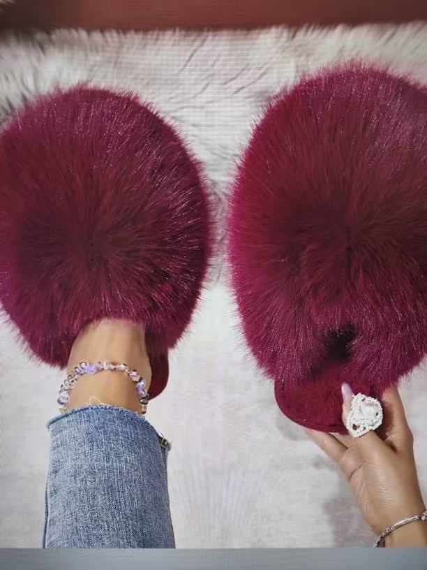 Plush Cloud Comfort Fluffy Slippers - Luxuriously Soft Closed - Toe House Shoes - merch gone viral.