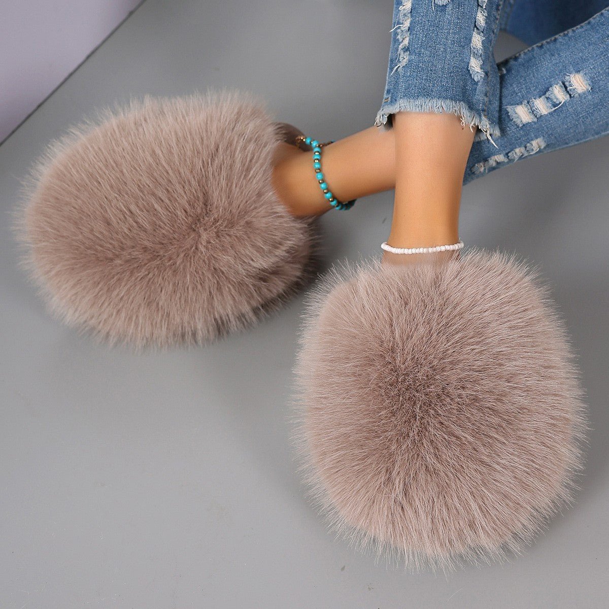 Plush Cloud Comfort Fluffy Slippers - Luxuriously Soft Closed - Toe House Shoes - merch gone viral.