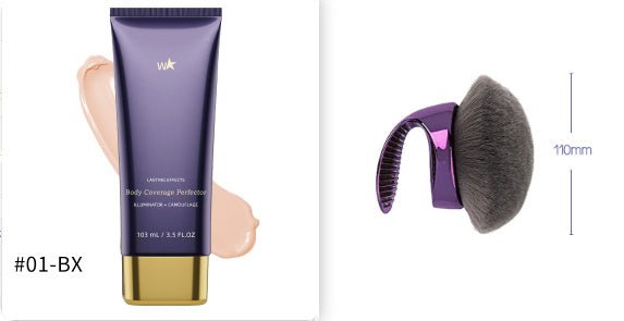 Premium Body Tattoo Concealer Care Cream Waterproof Long Lasting Coverage With Precision Brush - merch gone viral.