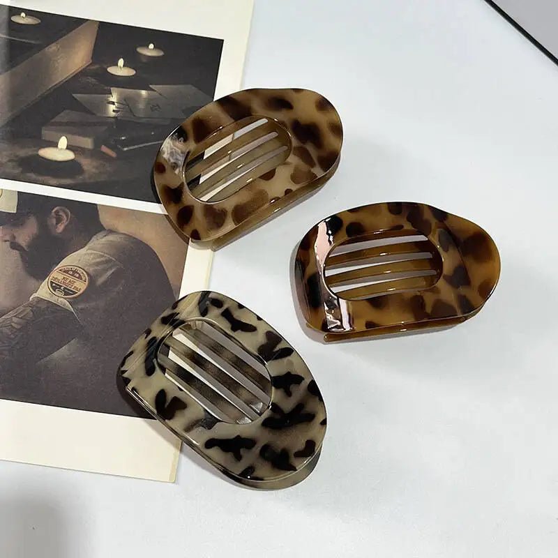 Premium Matte Finish Flat Oval Hair Claw Clip Elite - merch gone viral.