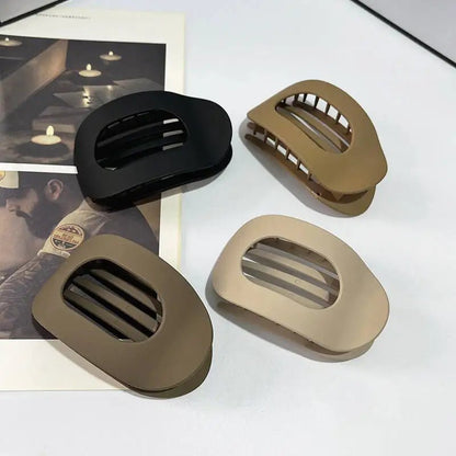 Premium Matte Finish Flat Oval Hair Claw Clip Elite - merch gone viral.