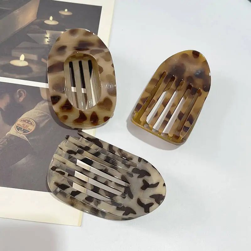 Premium Matte Finish Flat Oval Hair Claw Clip Elite - merch gone viral.