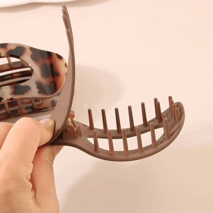Premium Matte Finish Flat Oval Hair Claw Clip Elite - merch gone viral.