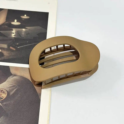 Premium Matte Finish Flat Oval Hair Claw Clip Elite - merch gone viral.