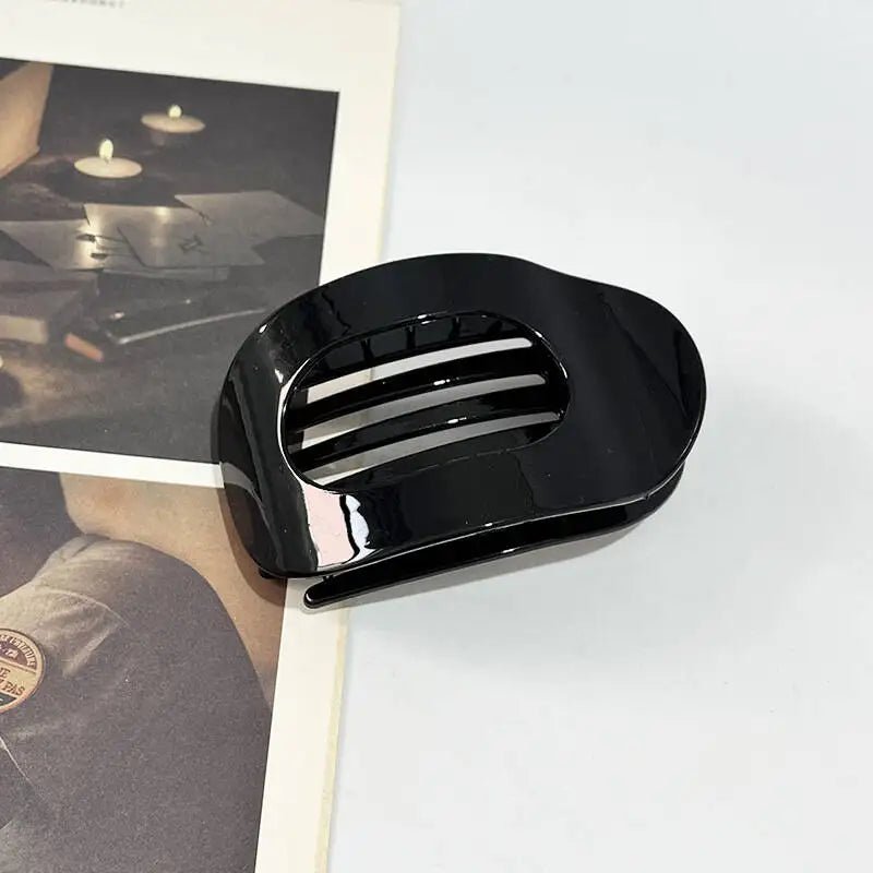Premium Matte Finish Flat Oval Hair Claw Clip Elite - merch gone viral.