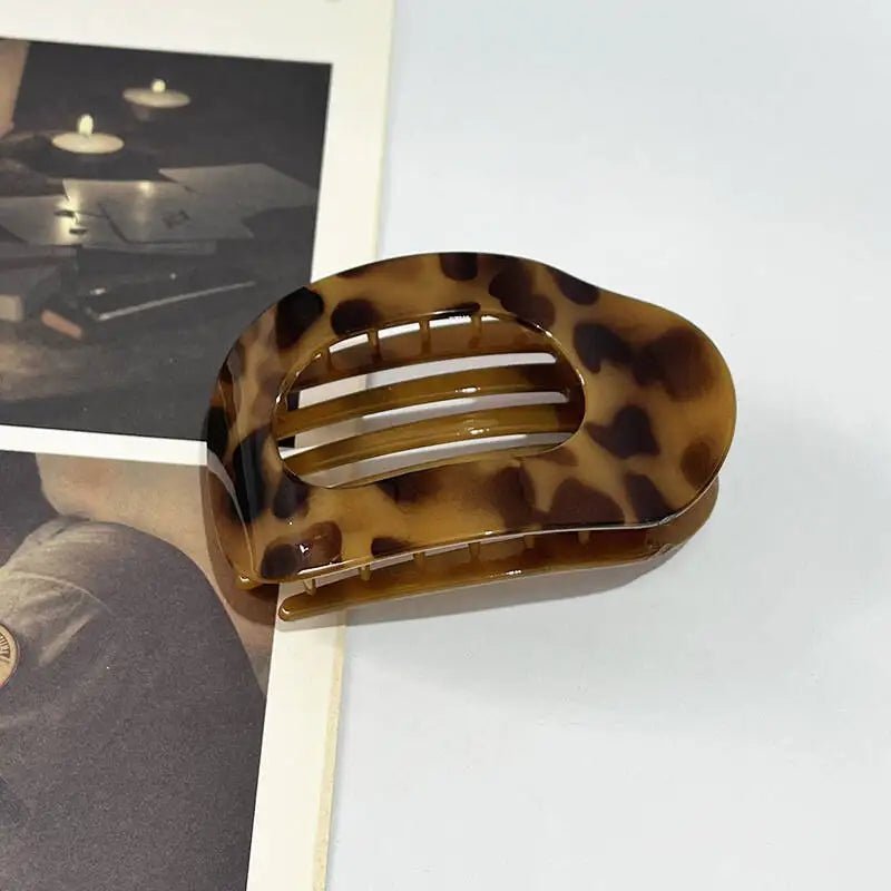 Premium Matte Finish Flat Oval Hair Claw Clip Elite - merch gone viral.