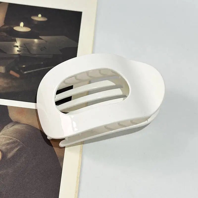 Premium Simple Collection Flat Oval Hair Claw Clip For Women Gentle Secure Hold For All Hair Types Exclusive Accessory - merch gone viral.