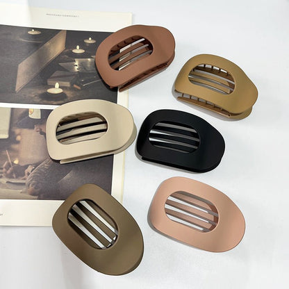Premium Simple Collection Flat Oval Hair Claw Clip For Women Gentle Secure Hold For All Hair Types Exclusive Accessory - merch gone viral.