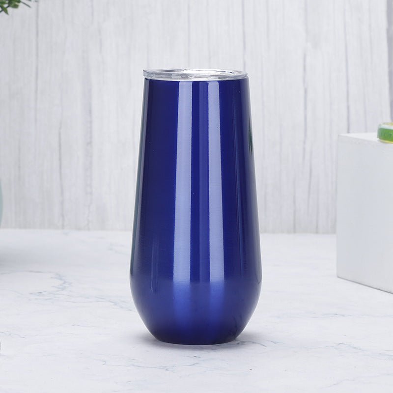 Premium Stainless Steel U - Shaped Champagne Coupe - Elegant Reusable Barware in Multiple Finishes - merch gone viral.