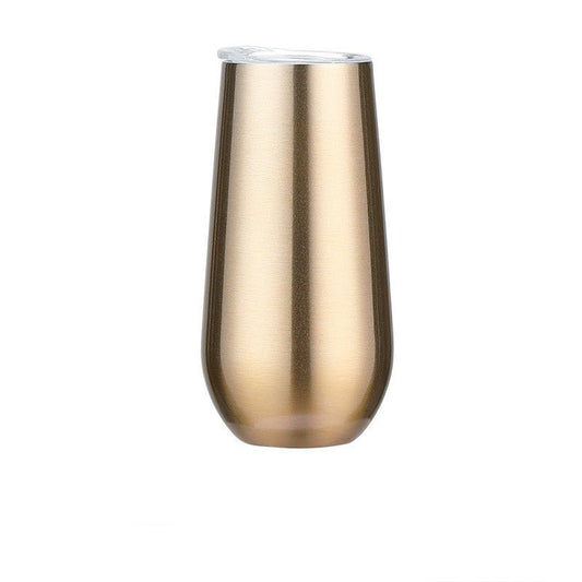 Premium Stainless Steel U - Shaped Champagne Coupe - Elegant Reusable Barware in Multiple Finishes - merch gone viral.