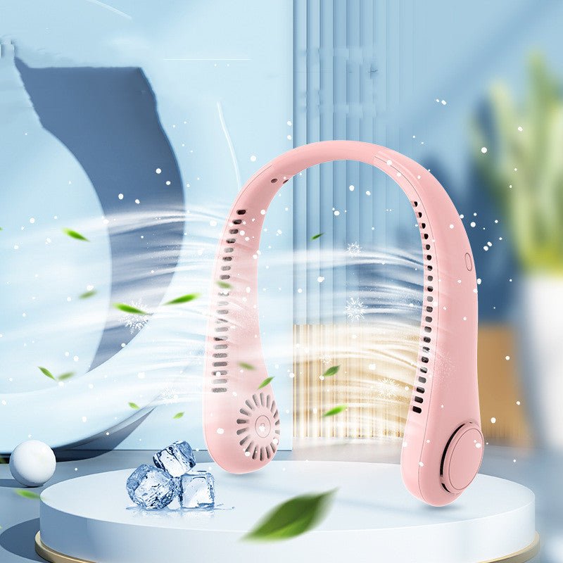 Rechargeable Neck Fan With Hands Free USB Bladeless Design For On The Go Cooling - Merch Gone Viral